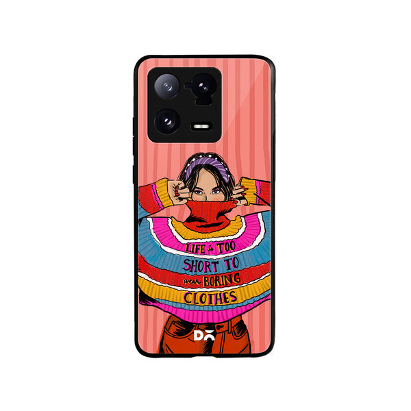 

DailyObjects Colourblock Jumper Glass Case Cover For Xiaomi 13 Pro