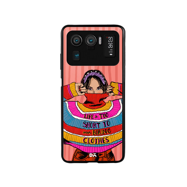 

DailyObjects Colourblock Jumper Glass Case Cover For Xiaomi Mi 11 Ultra