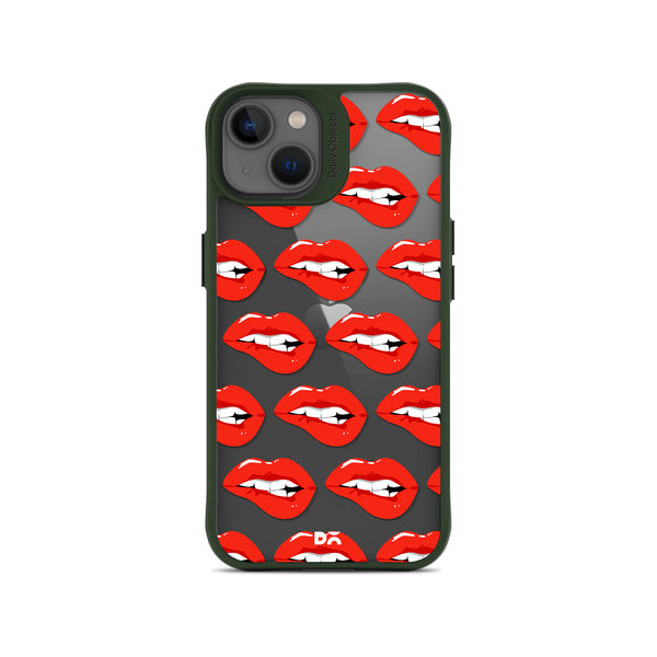 

DailyObjects Come Hither Green Hybrid Clear Case Cover For iPhone 13 Mini