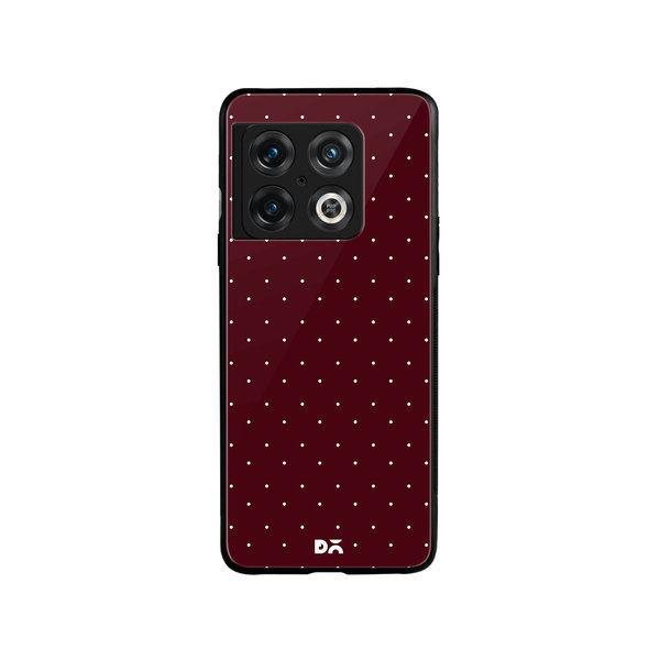 

DailyObjects Constellation Dots Burgundy Glass Case Cover For OnePlus 10 Pro