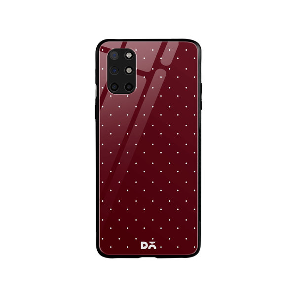 

DailyObjects Constellation Dots Burgundy Glass Case Cover For OnePlus 8T