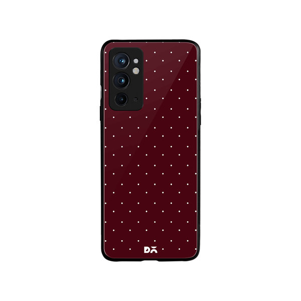 

DailyObjects Constellation Dots Burgundy Glass Case Cover For OnePlus 9RT
