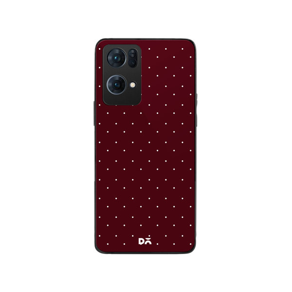 

DailyObjects Constellation Dots Burgundy Glass Case Cover For Oppo Reno 7 Pro
