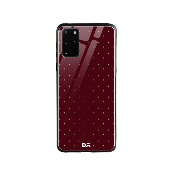 

DailyObjects Constellation Dots Burgundy Glass Case Cover For Samsung Galaxy S20 Plus