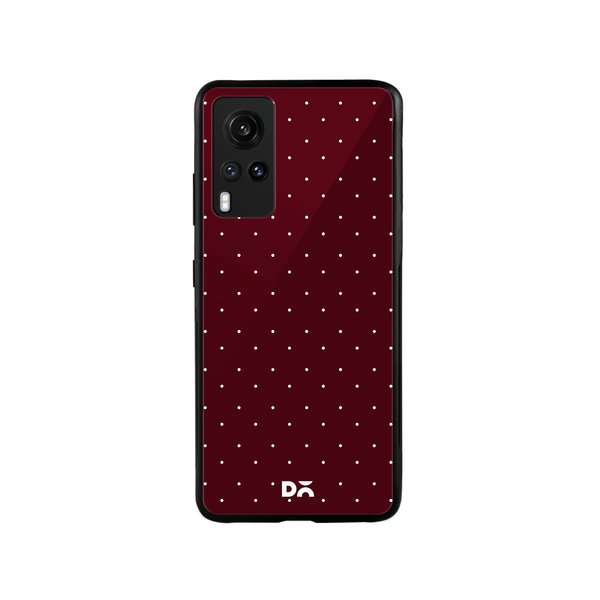 

DailyObjects Constellation Dots Burgundy Glass Case Cover For Vivo X60