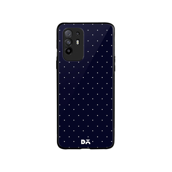 

DailyObjects Constellation Dots Navy Glass Case Cover For Oppo F19 Pro Plus