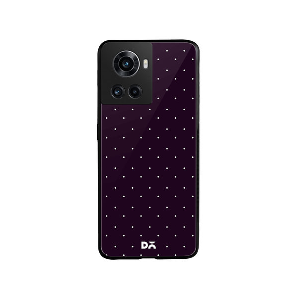 

DailyObjects Constellation Dots Plum Glass Case Cover For OnePlus 10R