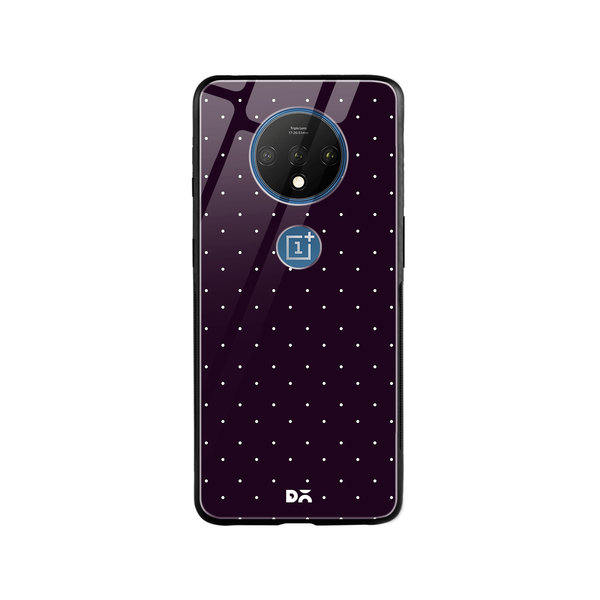 

DailyObjects Constellation Dots Plum Glass Case Cover For OnePlus 7T