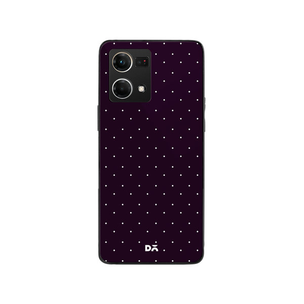 

DailyObjects Constellation Dots Plum Glass Case Cover For Oppo F21 Pro
