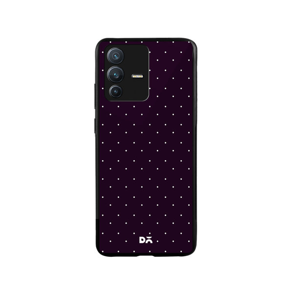 

DailyObjects Constellation Dots Plum Glass Case Cover For Vivo V23