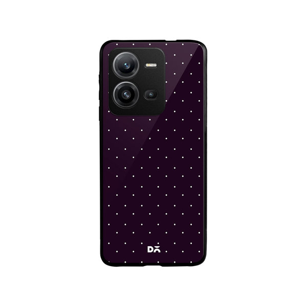 

DailyObjects Constellation Dots Plum Glass Case Cover For Vivo V25