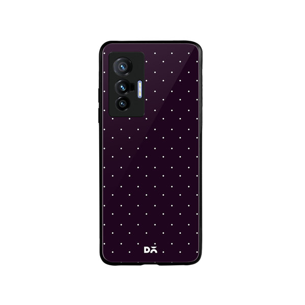 

DailyObjects Constellation Dots Plum Glass Case Cover For Vivo X70