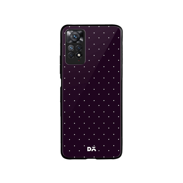 

DailyObjects Constellation Dots Plum Glass Case Cover For Xiaomi Redmi Note 11 Pro