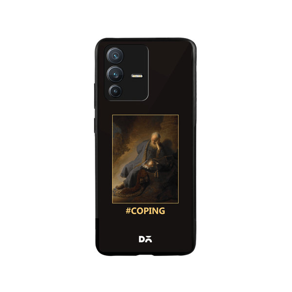 

DailyObjects Coping Glass Case Cover For Vivo V23
