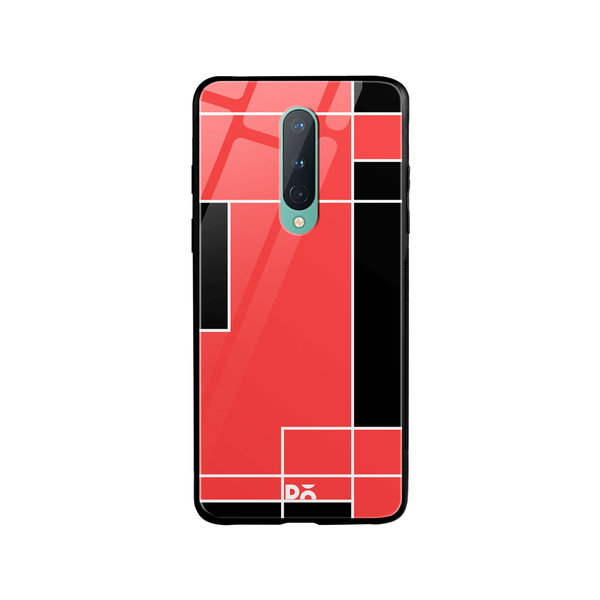 

DailyObjects Coral Blocks Glass Case Cover For OnePlus 8