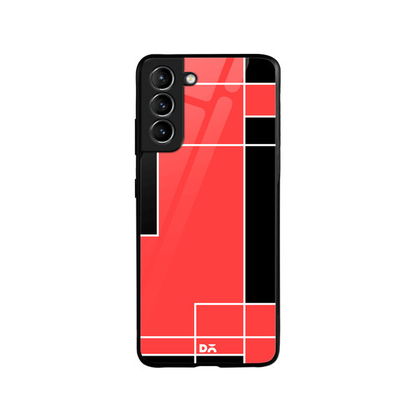

DailyObjects Coral Blocks Glass Case Cover For Samsung Galaxy S21 Plus