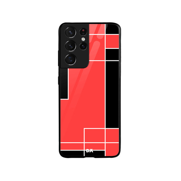 

DailyObjects Coral Blocks Glass Case Cover For Samsung Galaxy S21 Ultra