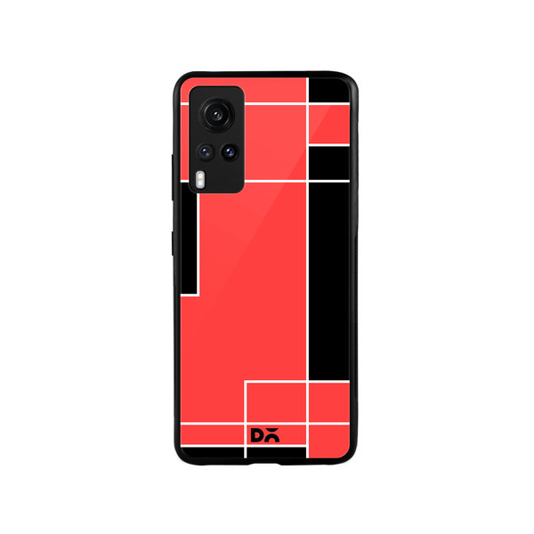 

DailyObjects Coral Blocks Glass Case Cover For Vivo X60