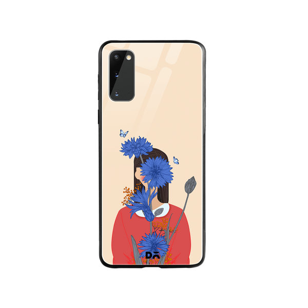 

DailyObjects Cornflower Blue Blooms Glass Case Cover For Samsung Galaxy S20