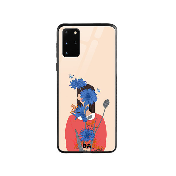 

DailyObjects Cornflower Blue Blooms Glass Case Cover For Samsung Galaxy S20 Plus
