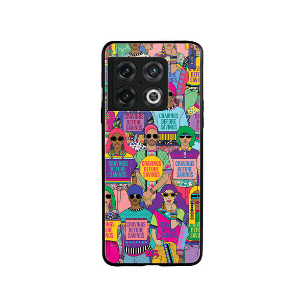 

DailyObjects Cravings Before Savings Glass Case Cover For OnePlus 10 Pro