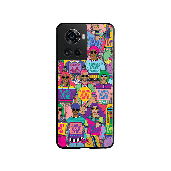 

DailyObjects Cravings Before Savings Glass Case Cover For OnePlus 10R