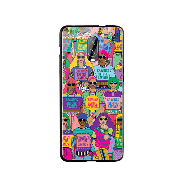 

DailyObjects Cravings Before Savings Glass Case Cover For OnePlus 7