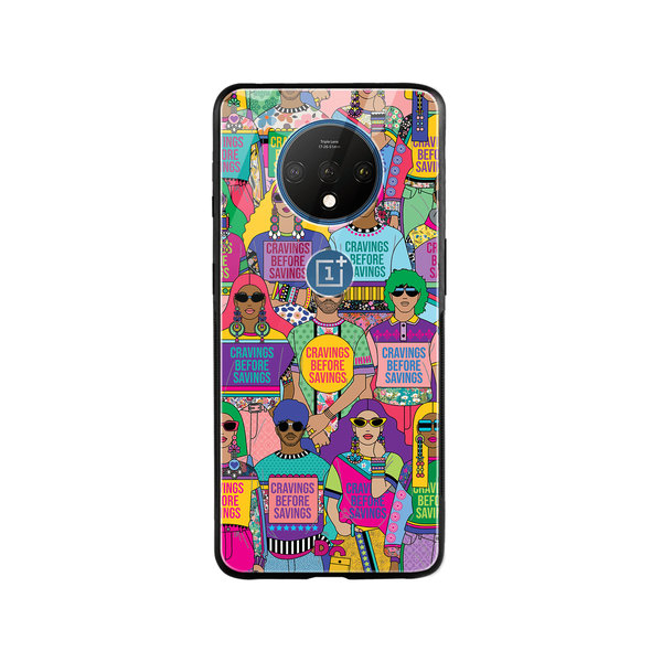 

DailyObjects Cravings Before Savings Glass Case Cover For OnePlus 7T