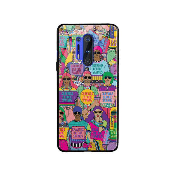 

DailyObjects Cravings Before Savings Glass Case Cover For OnePlus 8 Pro