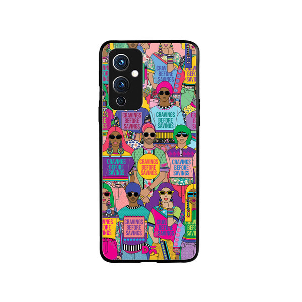 

DailyObjects Cravings Before Savings Glass Case Cover For OnePlus 9