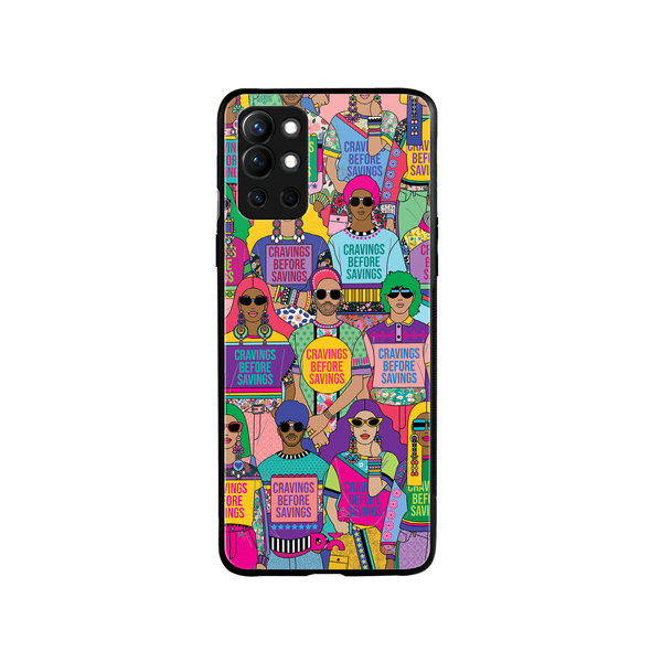 

DailyObjects Cravings Before Savings Glass Case Cover For OnePlus 9R