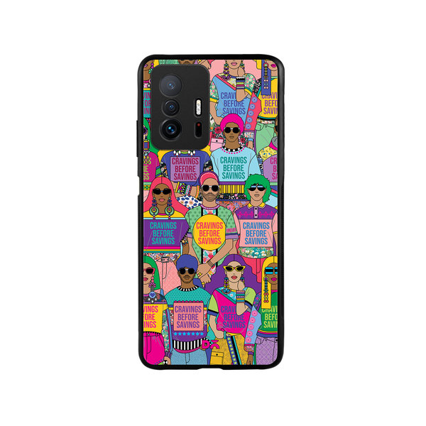

DailyObjects Cravings Before Savings Glass Case Cover For Xiaomi 11T