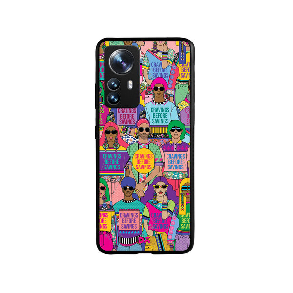 

DailyObjects Cravings Before Savings Glass Case Cover For Xiaomi 12 Pro