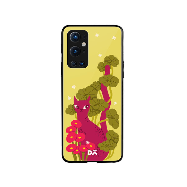 

DailyObjects Curious Cat Glass Case Cover For OnePlus 9 Pro