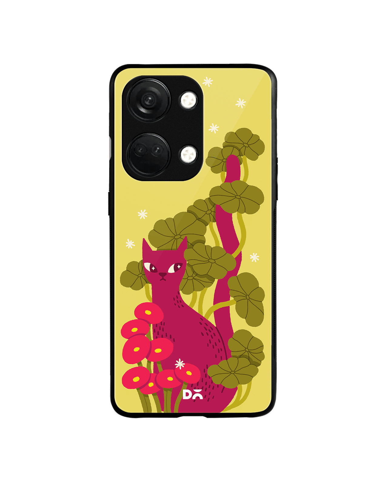 Curious Cat Glass Case Cover For OnePlus Nord 3