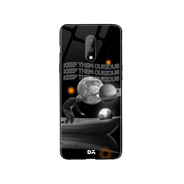 

DailyObjects Curious State of Mind Glass Case Cover For OnePlus 7