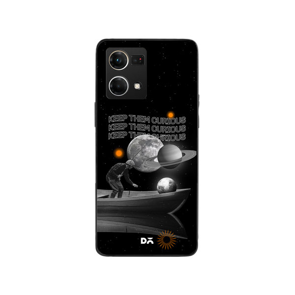 

DailyObjects Curious State of Mind Glass Case Cover For Oppo Reno 7