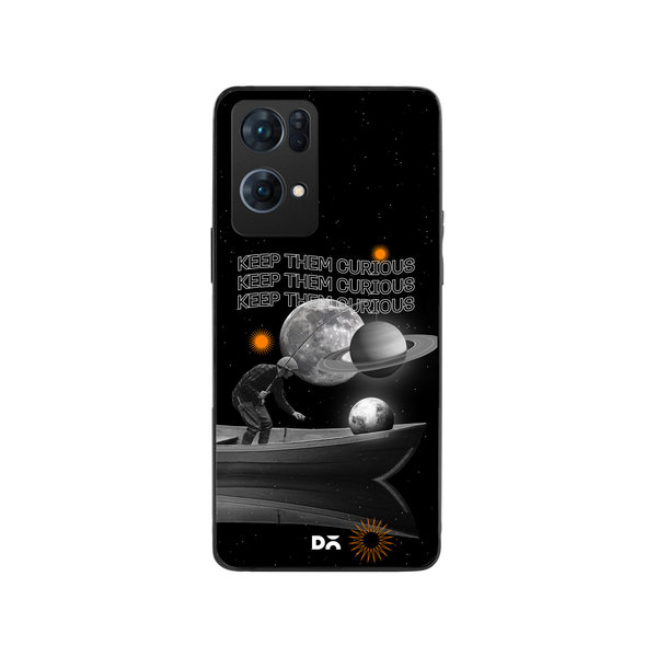 

DailyObjects Curious State of Mind Glass Case Cover For Oppo Reno 7 Pro