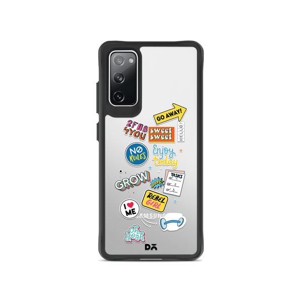 

DailyObjects Current Mood Black Hybrid Clear Case Cover For Samsung Galaxy S20 FE