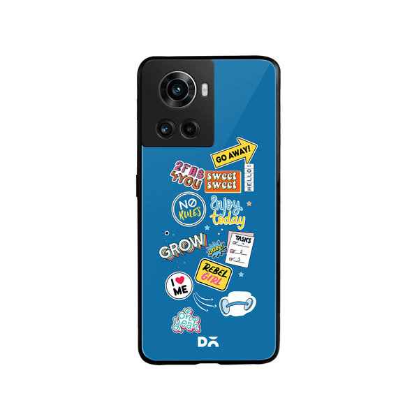 

DailyObjects Current Mood Glass Case Cover For OnePlus 10R