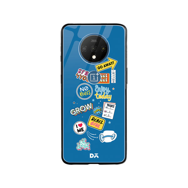 

DailyObjects Current Mood Glass Case Cover For OnePlus 7T