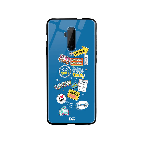 

DailyObjects Current Mood Glass Case Cover For OnePlus 7T Pro