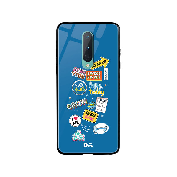 DailyObjects Current Mood Glass Case Cover For OnePlus 8