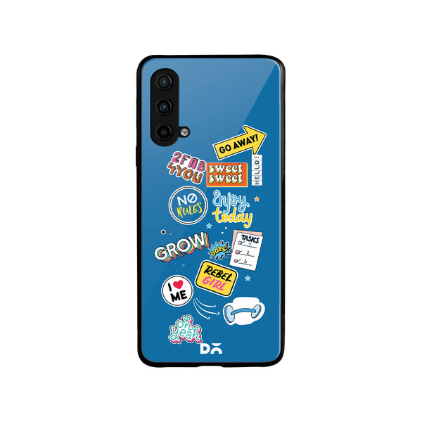 

DailyObjects Current Mood Glass Case Cover For OnePlus Nord CE