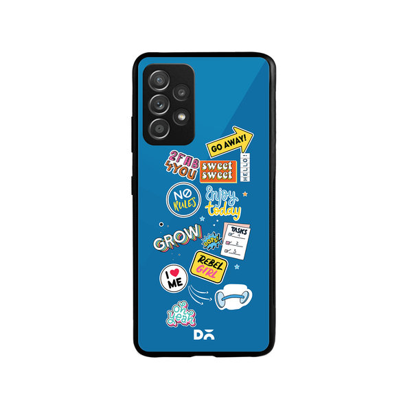 

DailyObjects Current Mood Glass Case Cover For Samsung Galaxy A52
