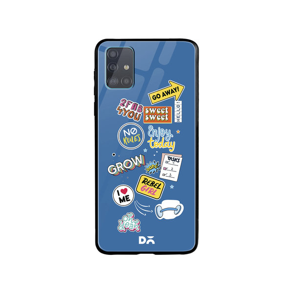 

DailyObjects Current Mood Glass Case Cover For Samsung Galaxy A71