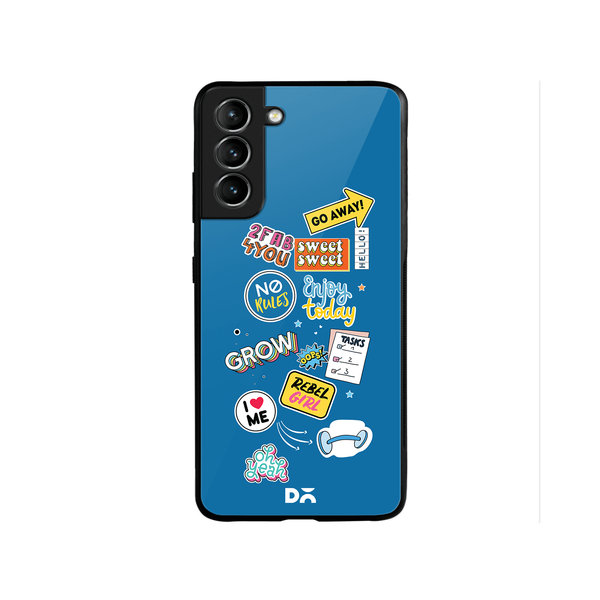 

DailyObjects Current Mood Glass Case Cover For Samsung Galaxy S22 Plus