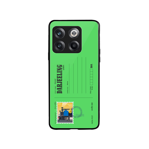 

DailyObjects Darjeeling Toy Train Postcard Glass Case Cover For OnePlus 10T