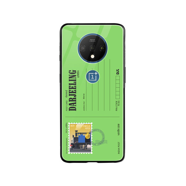 

DailyObjects Darjeeling Toy Train Postcard Glass Case Cover For OnePlus 7T