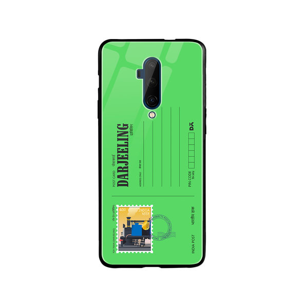 

DailyObjects Darjeeling Toy Train Postcard Glass Case Cover For OnePlus 7T Pro